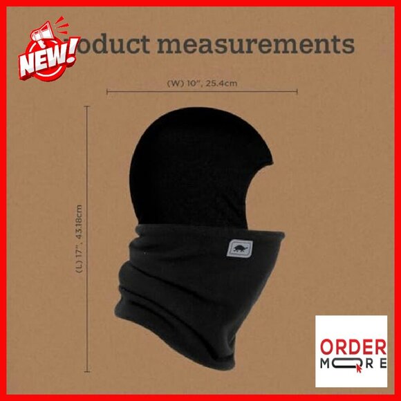 Fleece Balaclava Ski Mask - Moisture-Wicking Stretchy Winter Face Cover